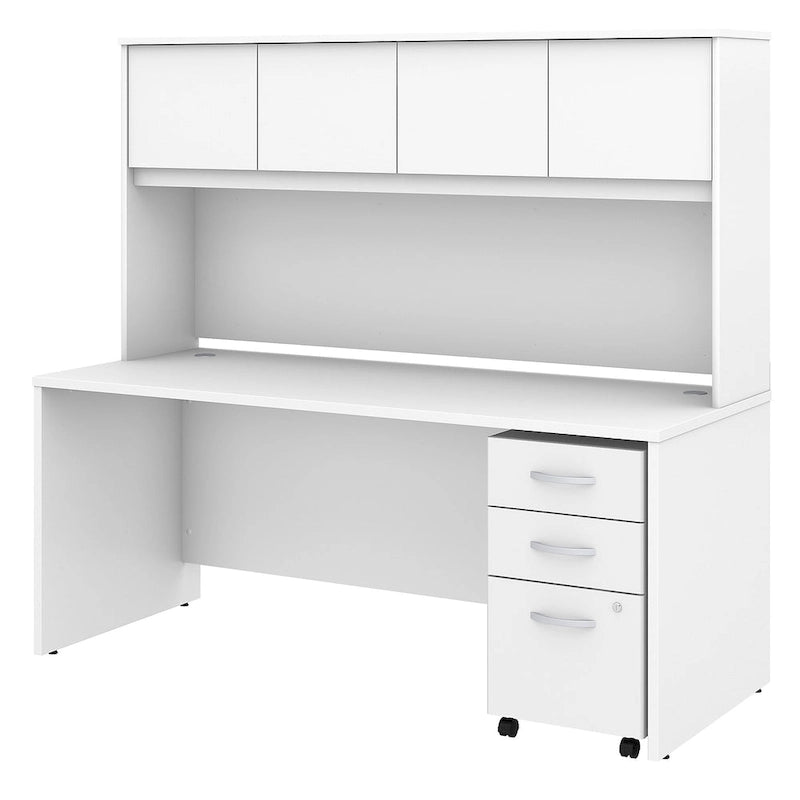 Scrivania da 72W con alzata e cassetti