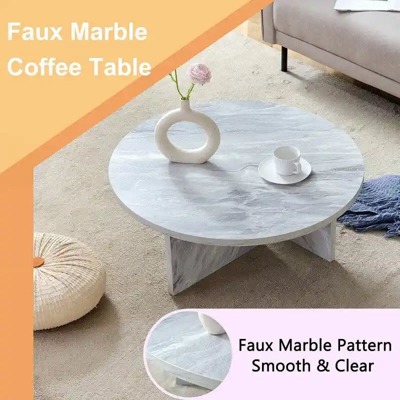 Veelzijdige ronde salontafel van MDF