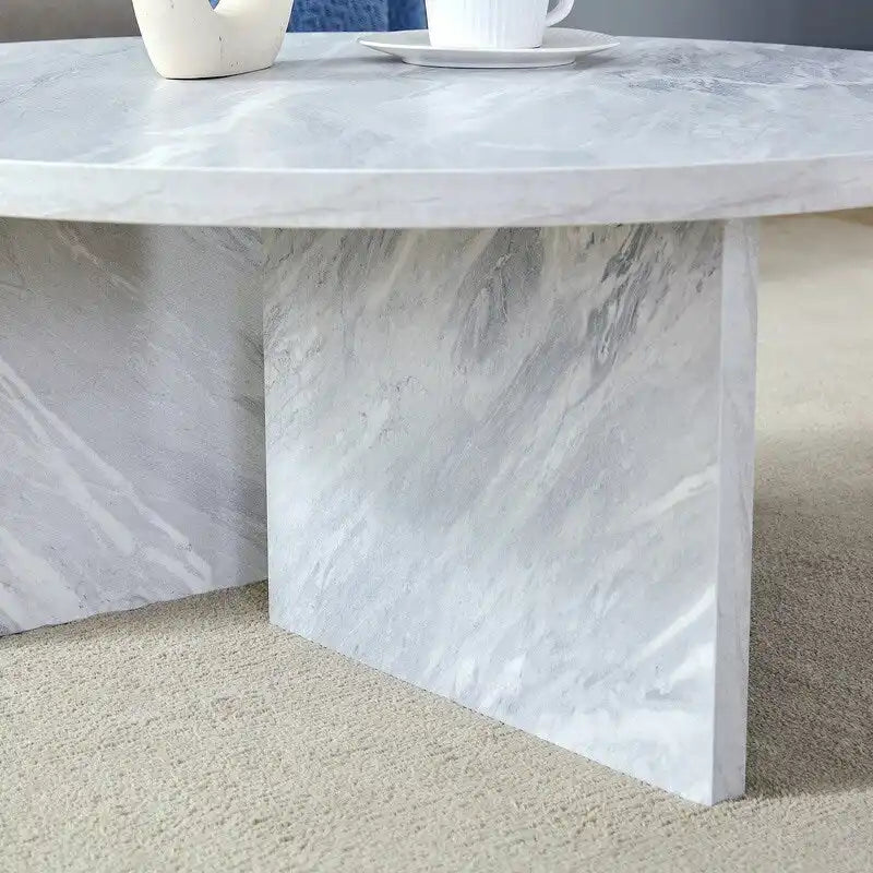 Veelzijdige ronde salontafel van MDF