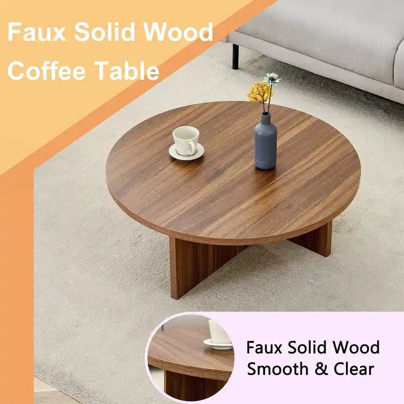 Veelzijdige ronde salontafel van MDF