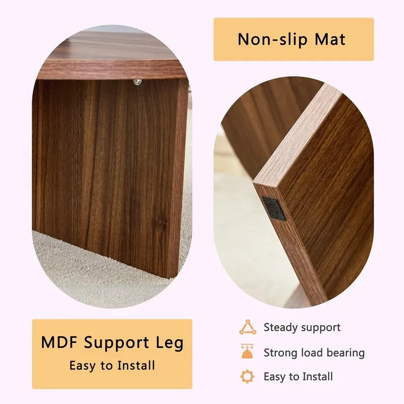 Veelzijdige ronde salontafel van MDF