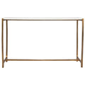 Affinity Marble Top Console Table - 47.25 - White and Gold