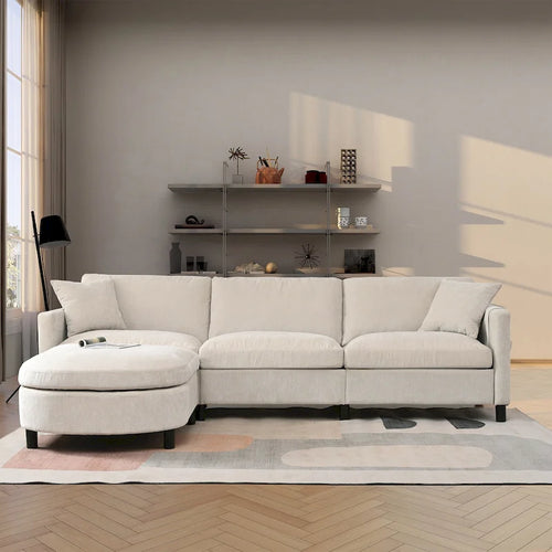 107.87 Removable Cushion 4-Seat Sofa