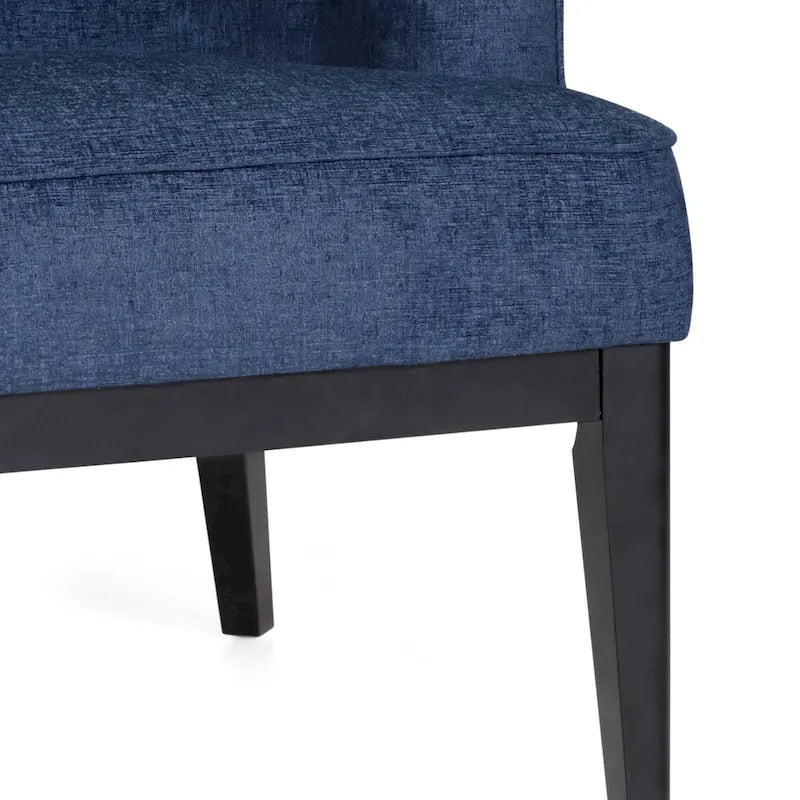 Fabric or Faux Leather Tufted Accent Chair