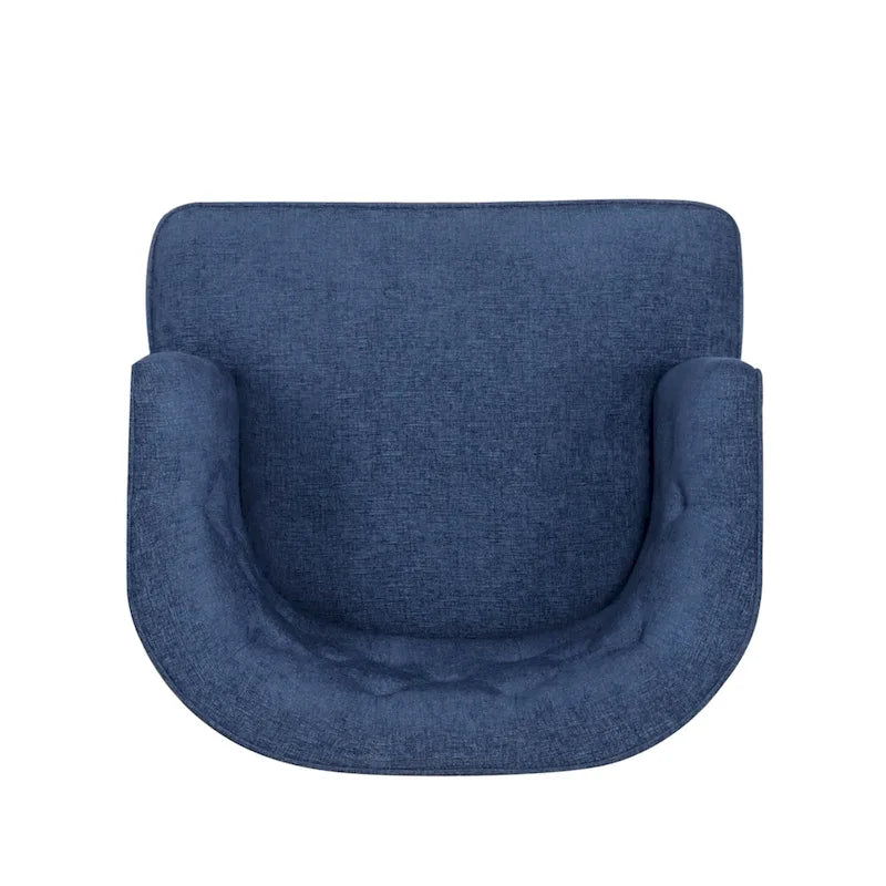 Fabric or Faux Leather Tufted Accent Chair