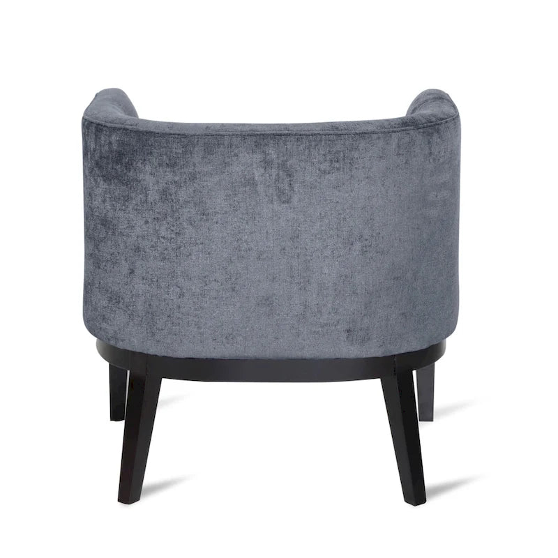 Fabric or Faux Leather Tufted Accent Chair
