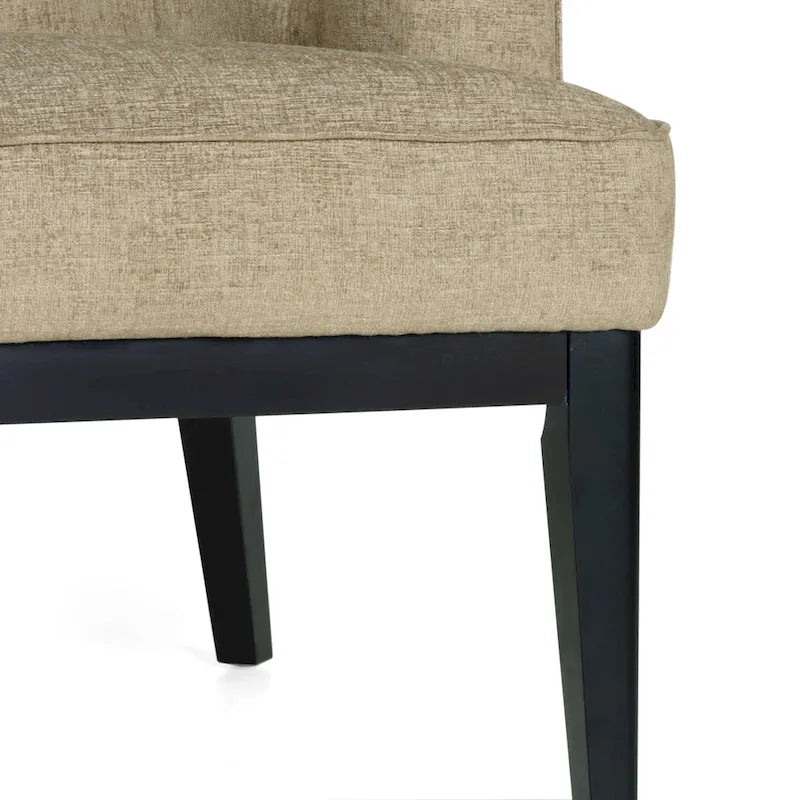 Fabric or Faux Leather Tufted Accent Chair