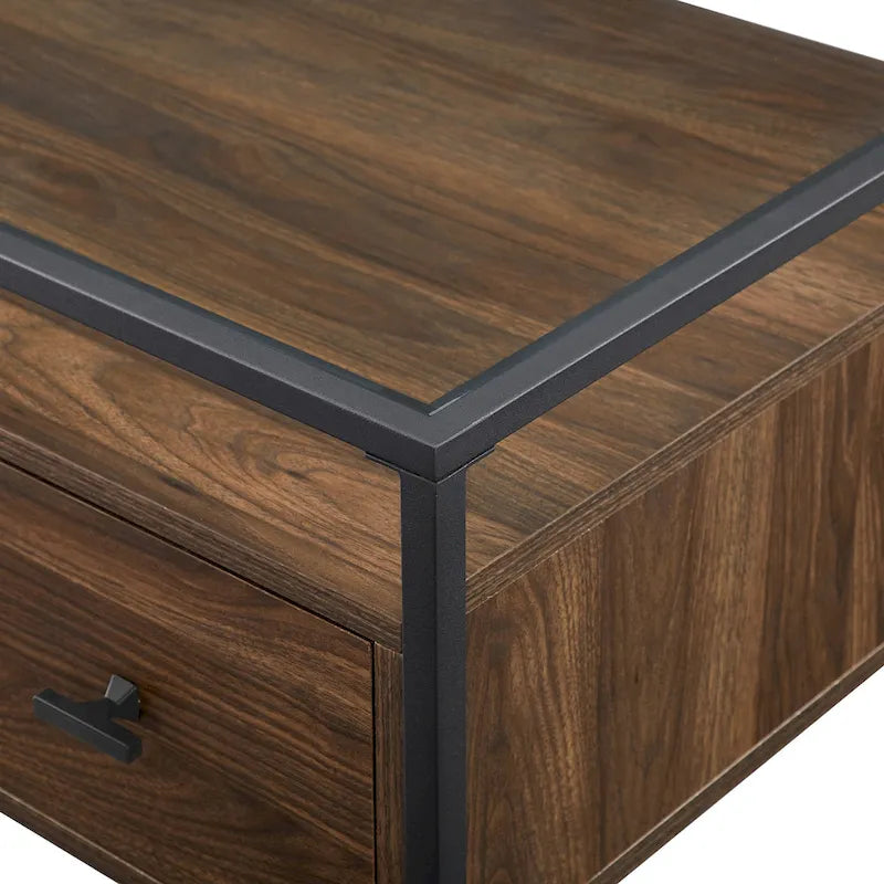 56-inch Glass Top Writing Desk