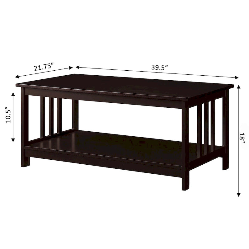Coffee Table with Shelf