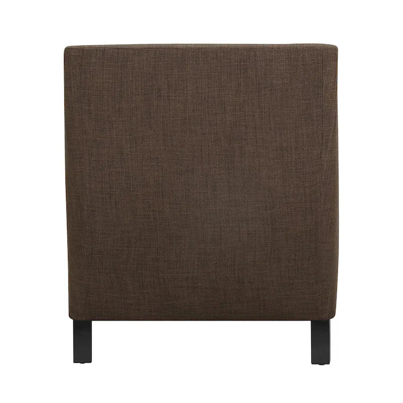 Sillón decorativo con ribete de tachuelas cromadas