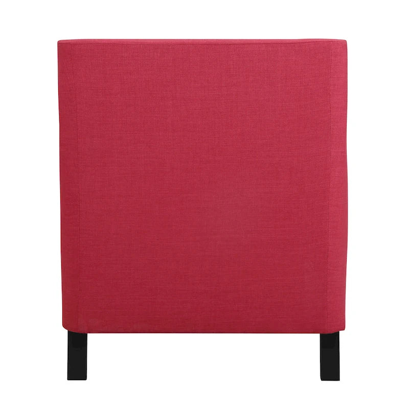 Sillón decorativo con ribete de tachuelas cromadas