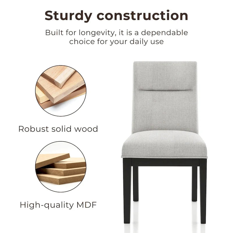 Contemporary Upholstered Side Chairs (Set of 2)