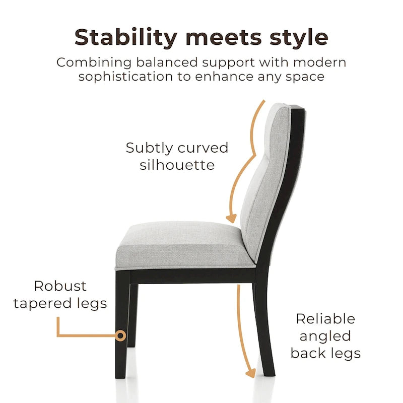 Contemporary Upholstered Side Chairs (Set of 2)