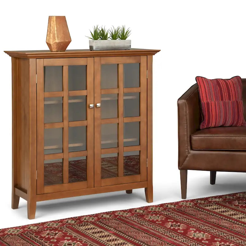39-in. Solid Wood Storage Cabinet - 39w x 17d x 42.2h