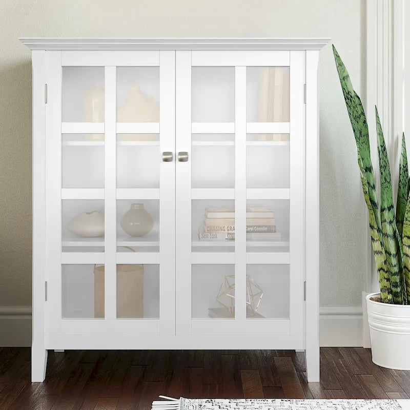 39-in. Solid Wood Storage Cabinet - 39w x 17d x 42.2h