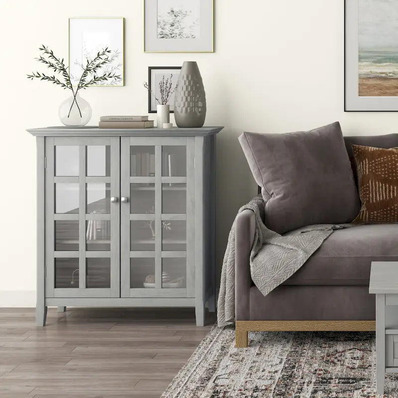 39-in. Solid Wood Storage Cabinet - 39w x 17d x 42.2h