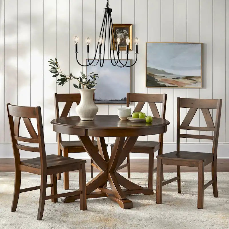 Country Style Dining Chairs (Set of 2)
