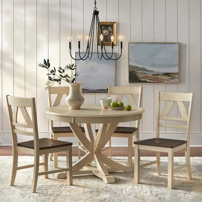 Country Style Dining Chairs (Set of 2)