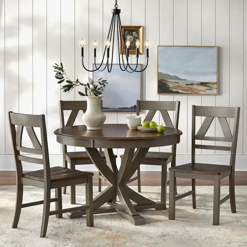 Country Style Dining Chairs (Set of 2)