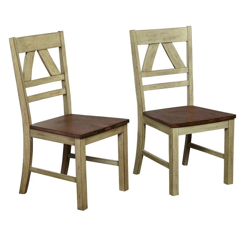 Country Style Dining Chairs (Set of 2)