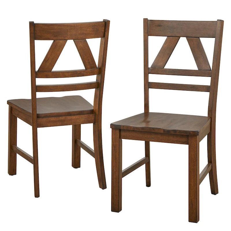 Country Style Dining Chairs (Set of 2)