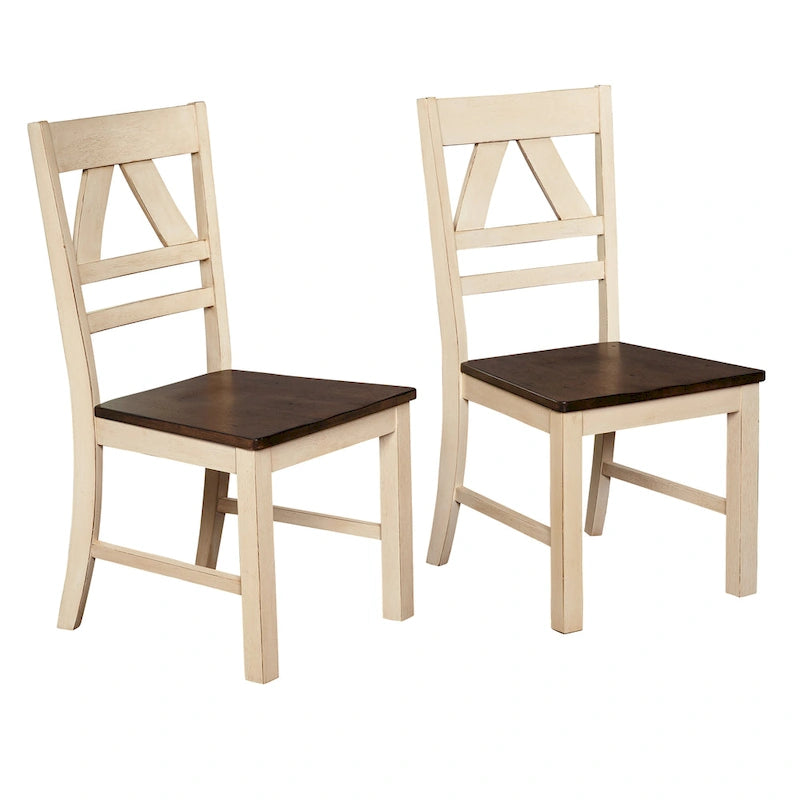 Country Style Dining Chairs (Set of 2)