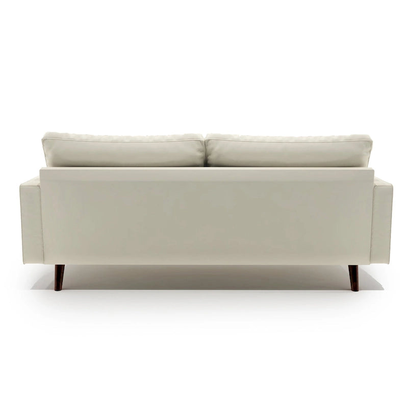 Faux Leather Mid-century Modern Sofa