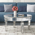 Round Coffee Table Mirror Accent Table