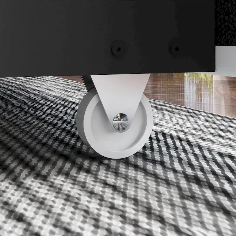 Estructura de cama moderna iluminada con detalles dorados - Diseño tapizado elegante