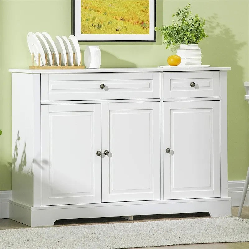Armario buffet de cocina moderno con 2 cajones y estantes ajustables